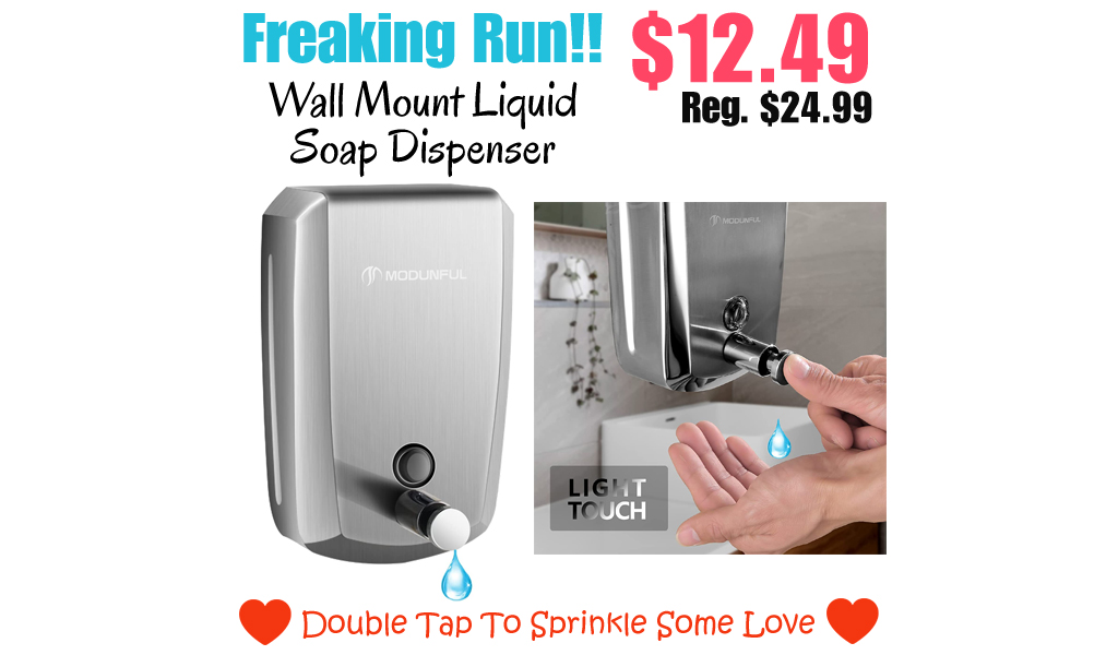 Wall Mount Liquid Soap Dispenser Only $12.49 Shipped on Amazon (Regularly $24.99)