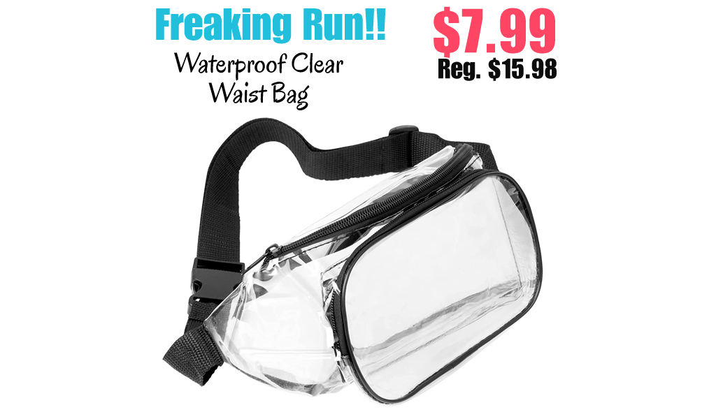 Waterproof Clear Waist Bag Only $7.99 Shipped on Amazon (Regularly $15.98)