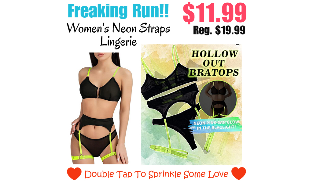 Women's Neon Straps Lingerie Only $11.99 Shipped on Amazon (Regularly $19.99)