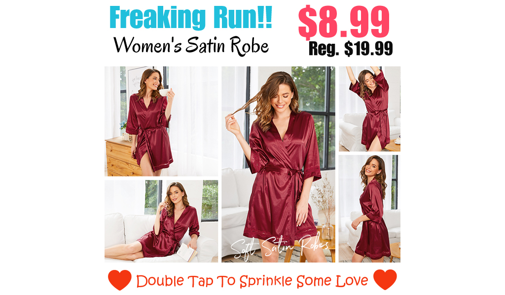 Women's Satin Robe Only $8.99 Shipped on Amazon (Regularly $19.99)