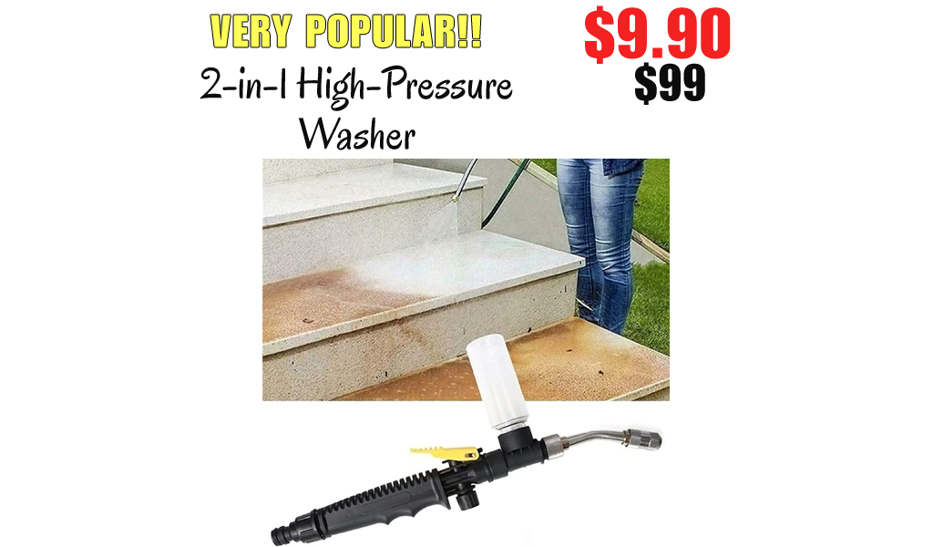 2-in-1 High-Pressure Washer Only $9.90 Shipped on Amazon (Regularly $99)