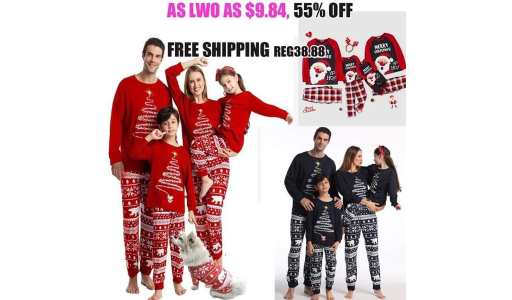 2022 Christmas Matching Family Adult Kids Pajama Sets+FREE SHIPPING