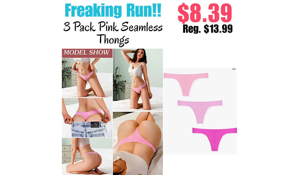 3 Pack Pink Seamless Thongs Only $8.39 Shipped on Amazon (Regularly $13.99)