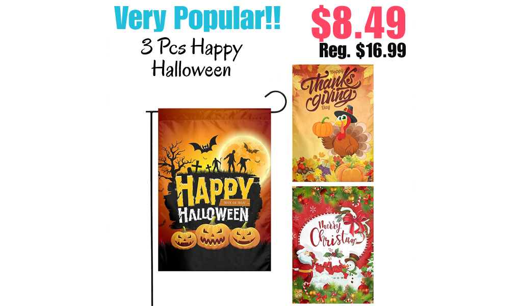 3 Pcs Happy Halloween Only $8.49 Shipped on Amazon (Regularly $16.99)