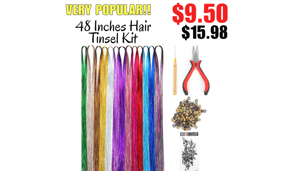 48 Inches Hair Tinsel Kit Only $9.50 Shipped on Amazon (Regularly $15.98)