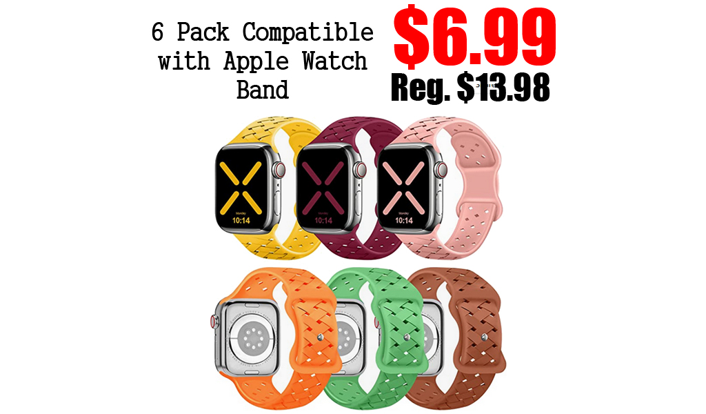 6 Pack Compatible with Apple Watch Band Only $6.99 Shipped on Amazon (Regularly $13.98)