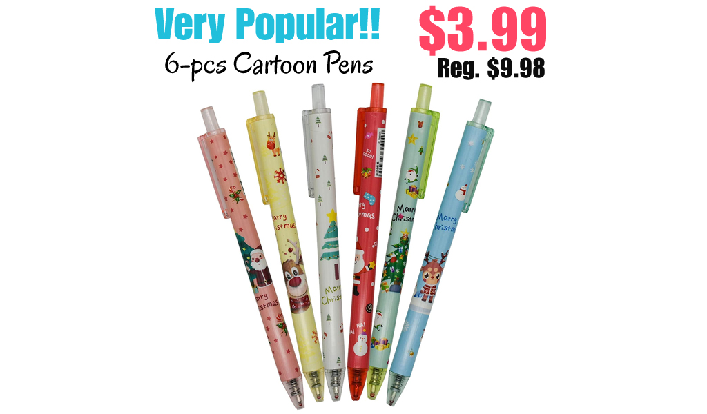 6-pcs Cartoon Pens Only $3.99 Shipped on Amazon (Regularly $9.98)
