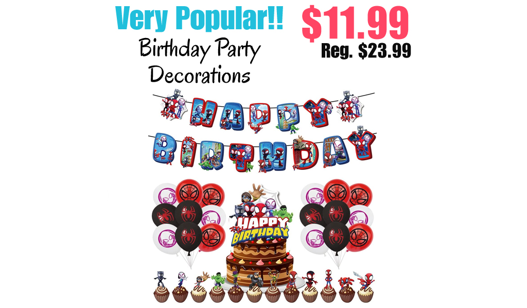 Birthday Party Decorations Only $11.99 Shipped on Amazon (Regularly $23.99)