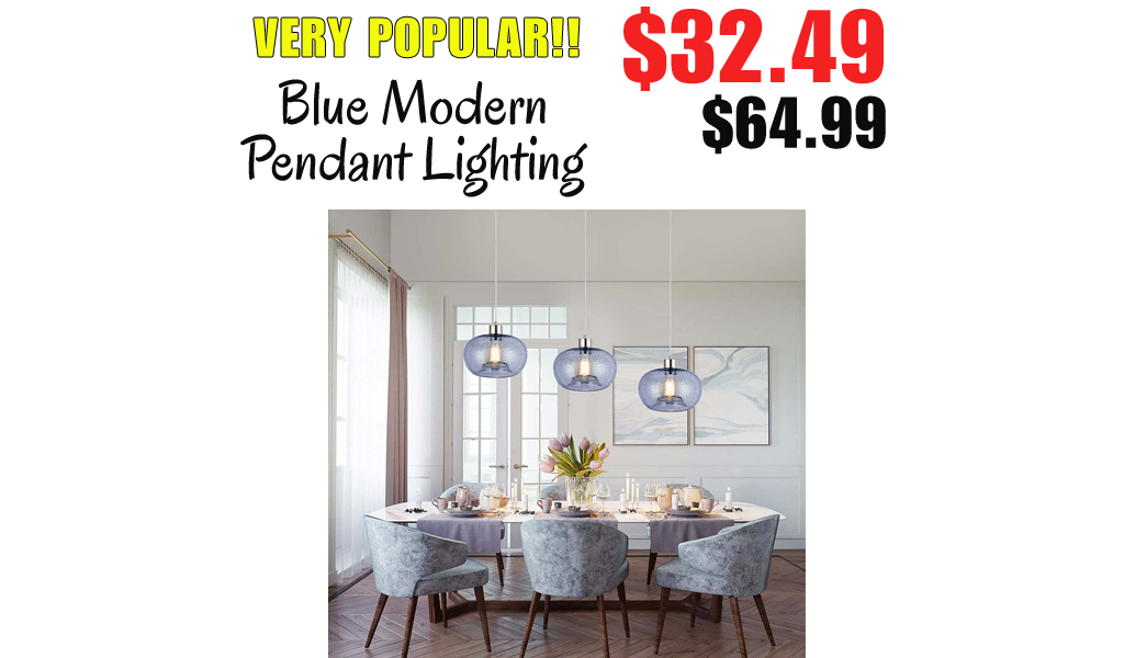 Blue Modern Pendant Lighting Only $32.49 Shipped on Amazon (Regularly $64.99)