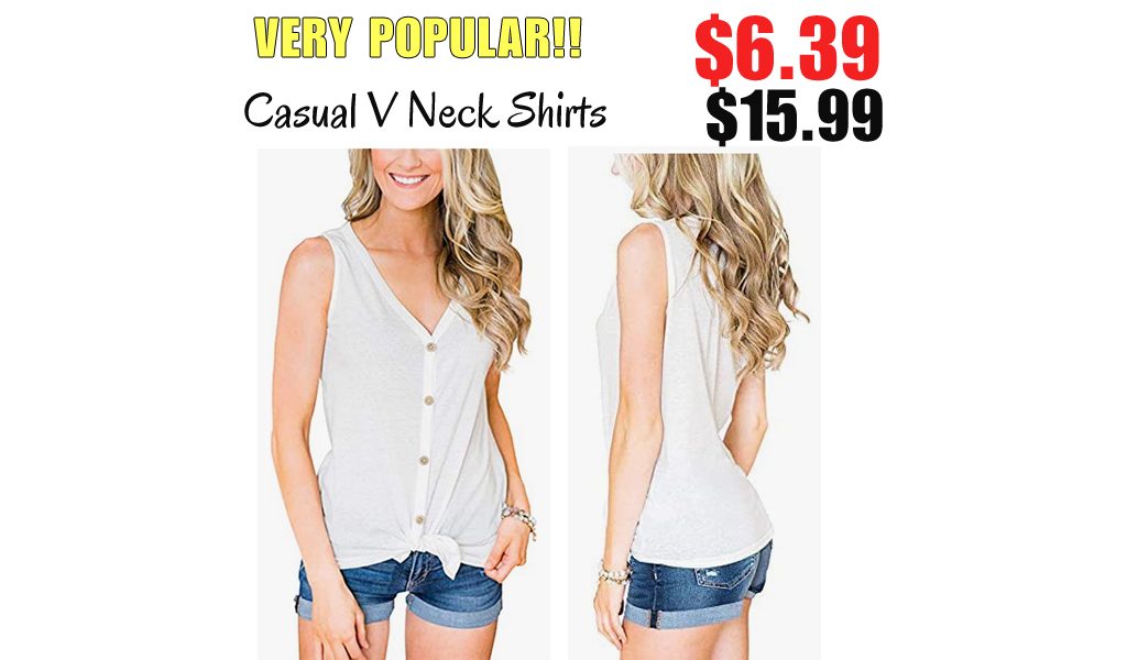 Casual V Neck Shirts Only $6.39 Shipped on Amazon (Regularly $15.99)