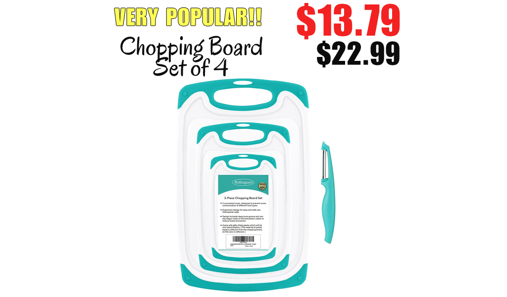 Chopping Board Set of 4 Only $13.79 Shipped on Amazon (Regularly $22.99)