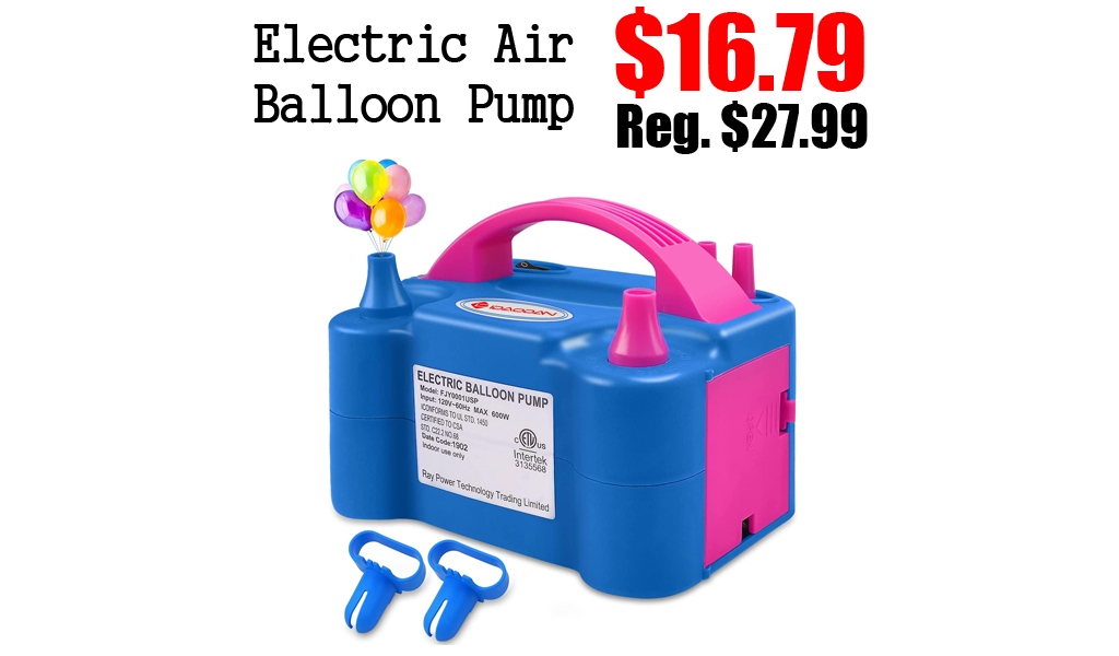 Electric Air Balloon Pump Only $16.79 Shipped on Amazon (Regularly $27.99)