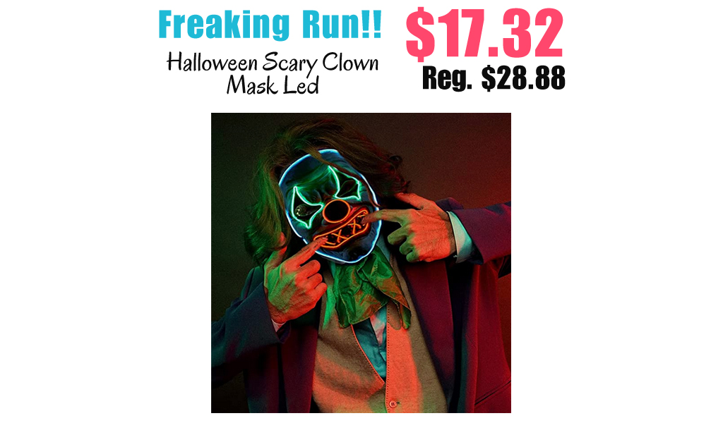 Halloween Scary Clown Mask Led Only $17.32 Shipped on Amazon (Regularly $28.88)