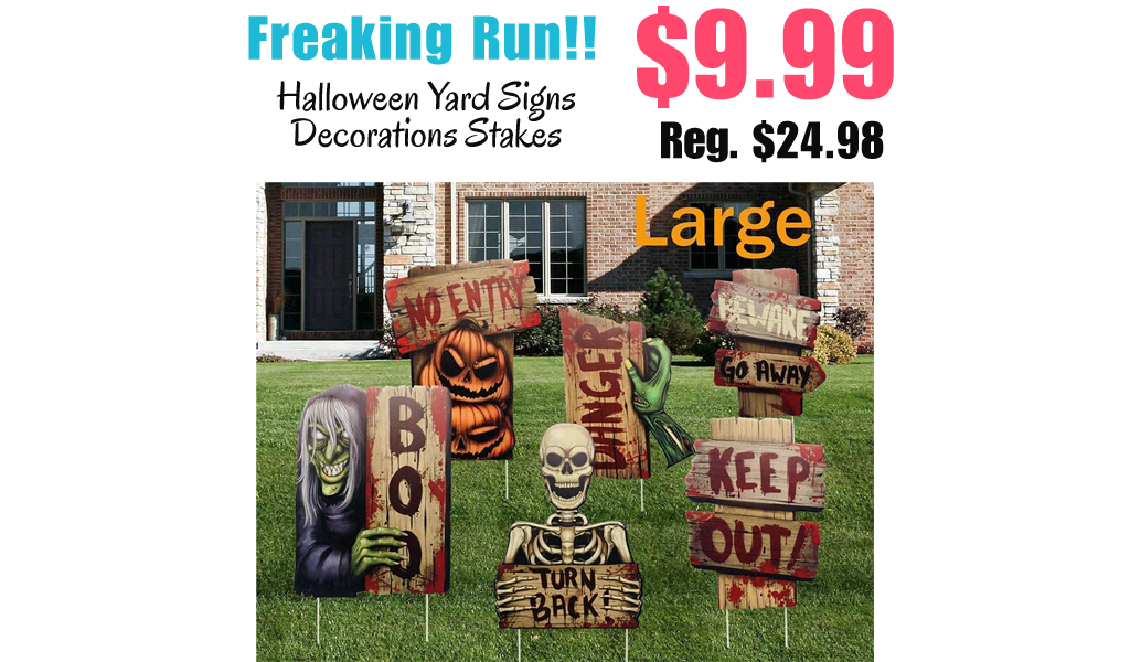 Halloween Yard Signs Decorations Stakes Only $9.99 Shipped on Amazon (Regularly $24.98)