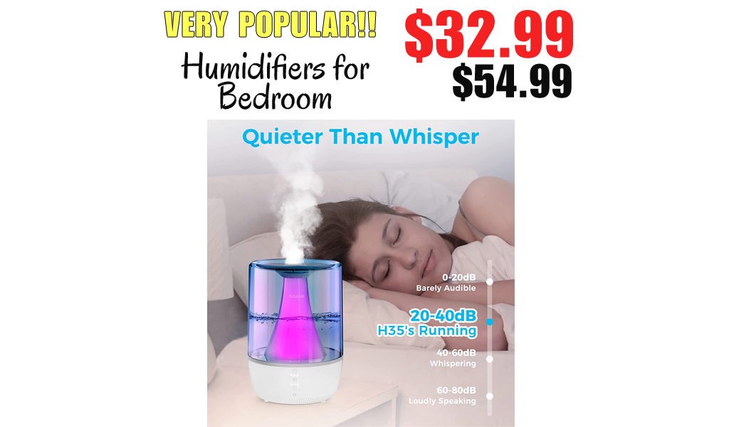 Humidifiers for Bedroom Only $32.99 Shipped on Amazon (Regularly $54.99)