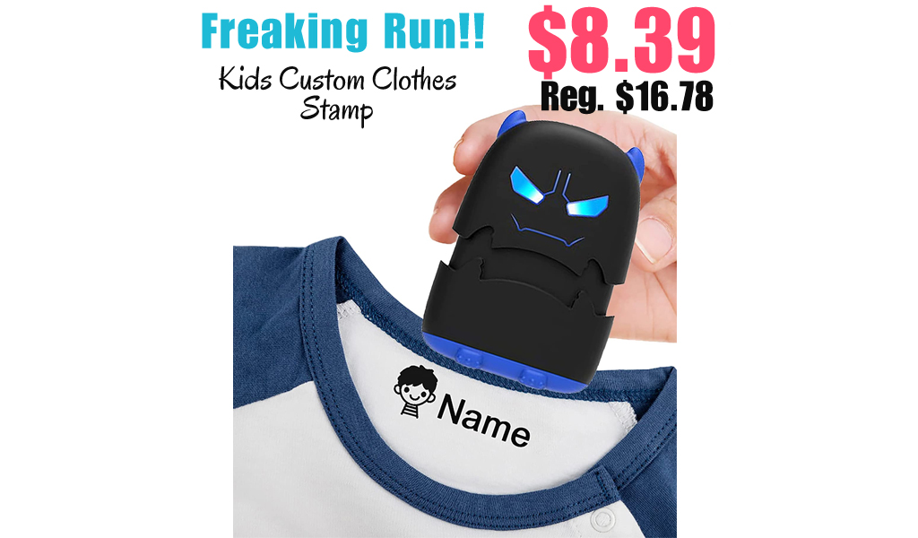 Kids Custom Clothes Stamp Only $8.39 Shipped on Amazon (Regularly $16.78)