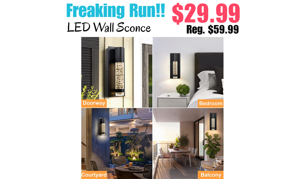 LED Wall Sconce Only $29.99 Shipped on Amazon (Regularly $59.99)