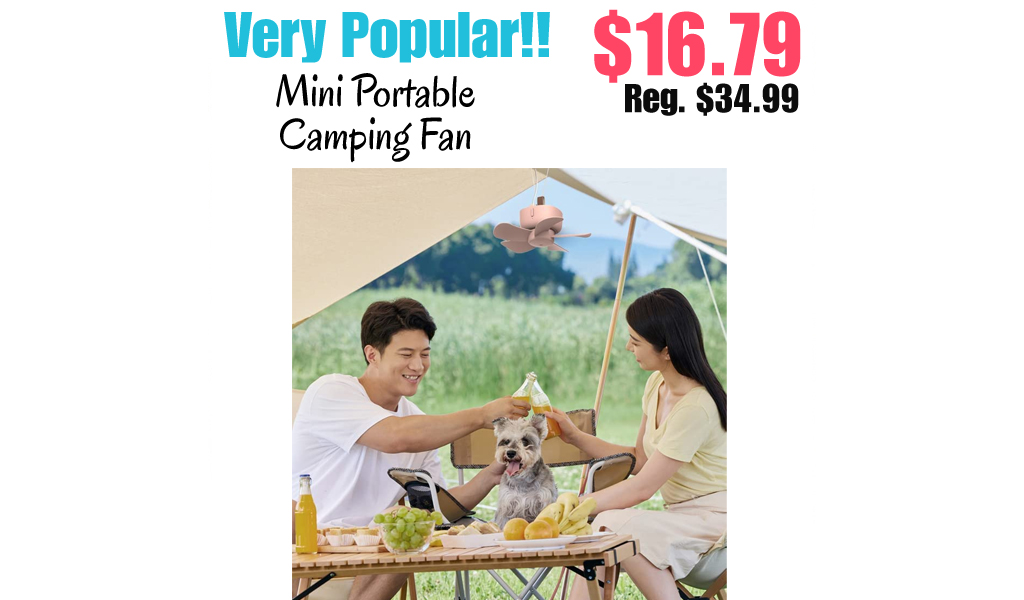 Mini Portable Camping Fan Only $16.79 Shipped on Amazon (Regularly $34.99)