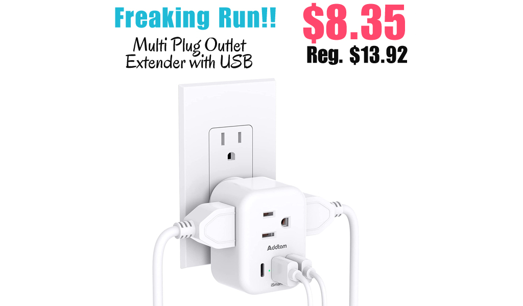 Multi Plug Outlet Extender with USB Only $8.35 Shipped on Amazon (Regularly $13.92)