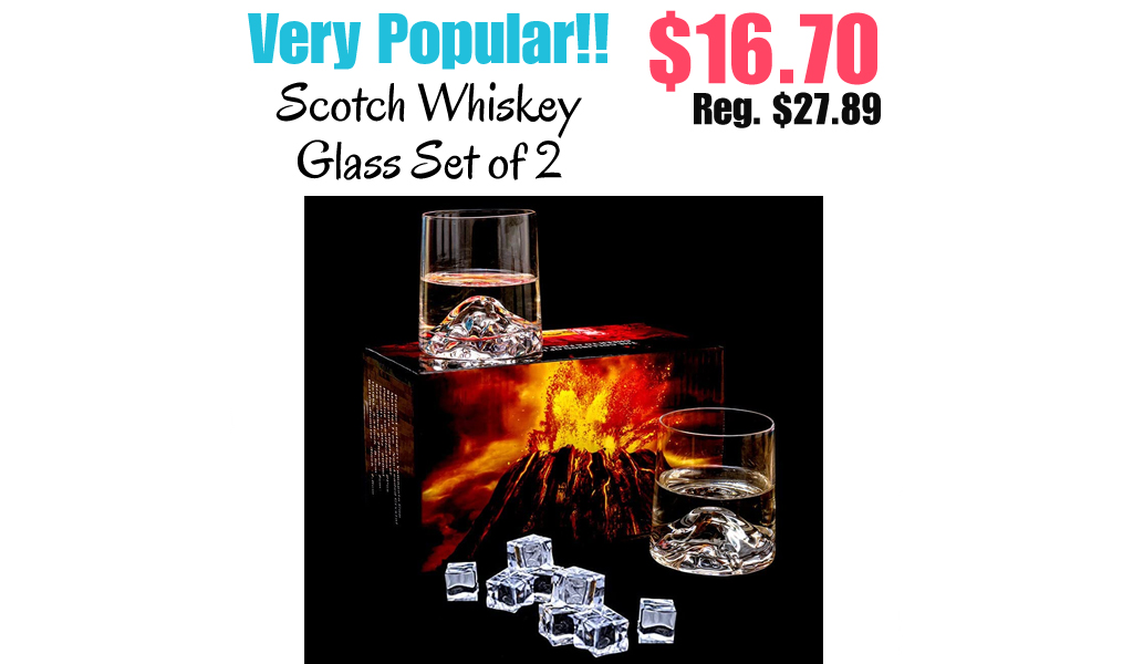 Scotch Whiskey Glass Set of 2 Only $16.70 Shipped on Amazon (Regularly $27.89)
