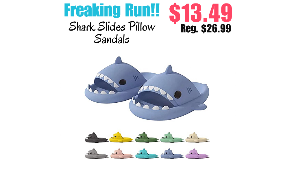 Shark Slides Pillow Sandals Only $13.49 Shipped on Amazon (Regularly $26.99)