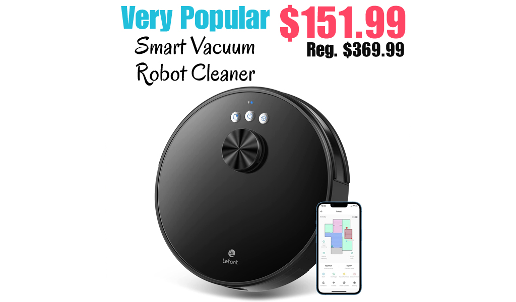 Smart Vacuum Robot Cleaner Only $151.99 Shipped on Amazon (Regularly $369.99)