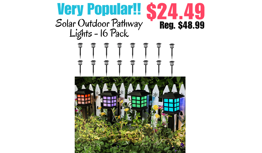 Solar Outdoor Pathway Lights - 16 Pack Only $24.49 Shipped on Amazon (Regularly $48.99)