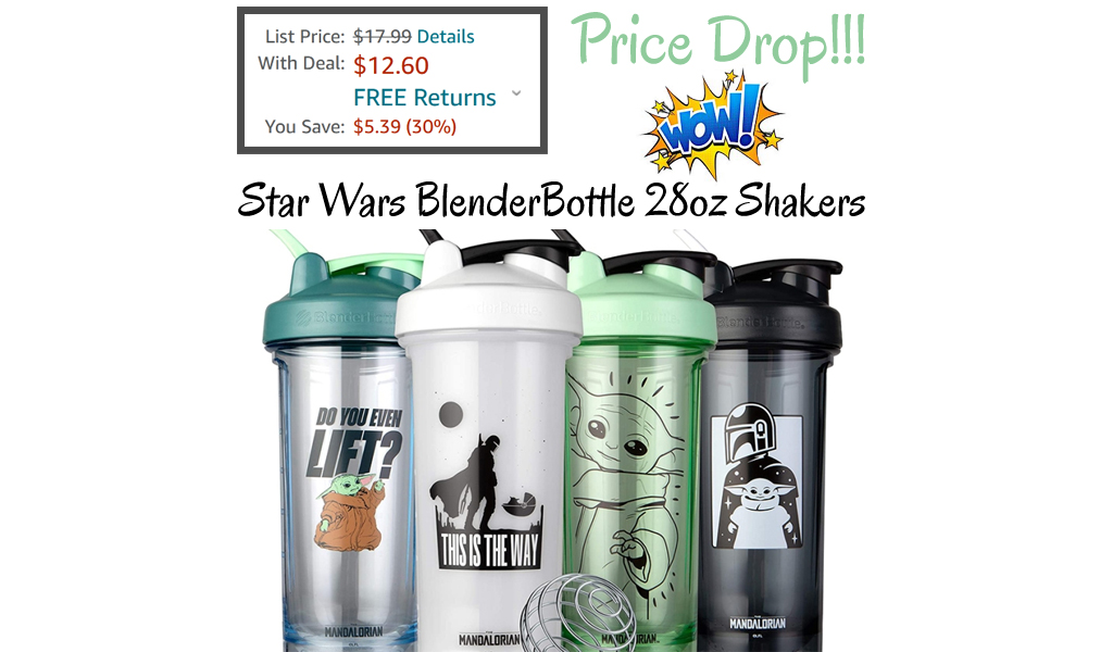 Star Wars Blender Bottle Shakers from $12.60 on Amazon (Regularly $18)