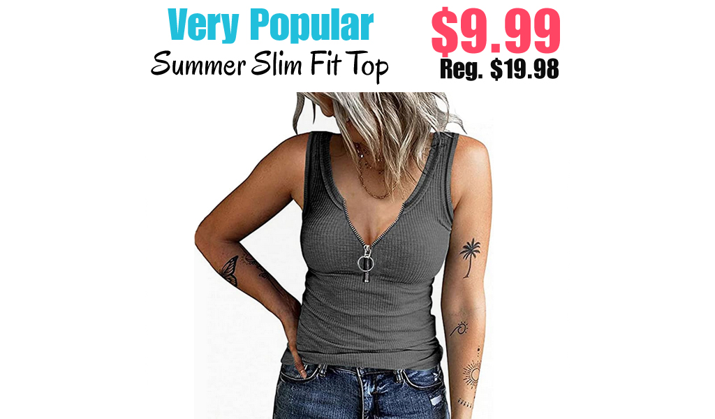 Summer Slim Fit Top Only $9.99 Shipped on Amazon (Regularly $19.98)
