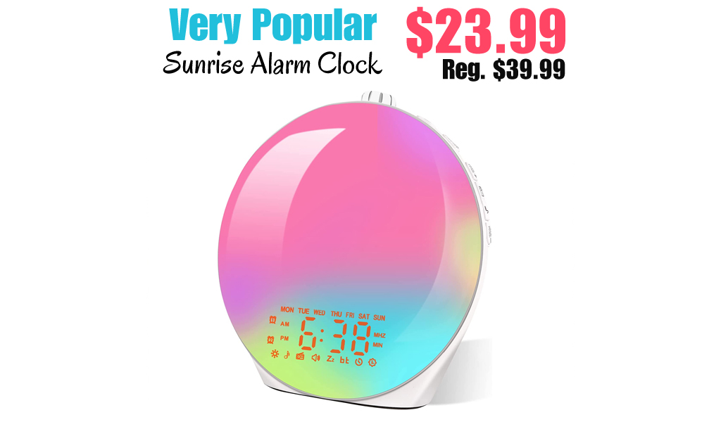 Sunrise Alarm Clock Only $23.99 Shipped on Amazon (Regularly $39.99)