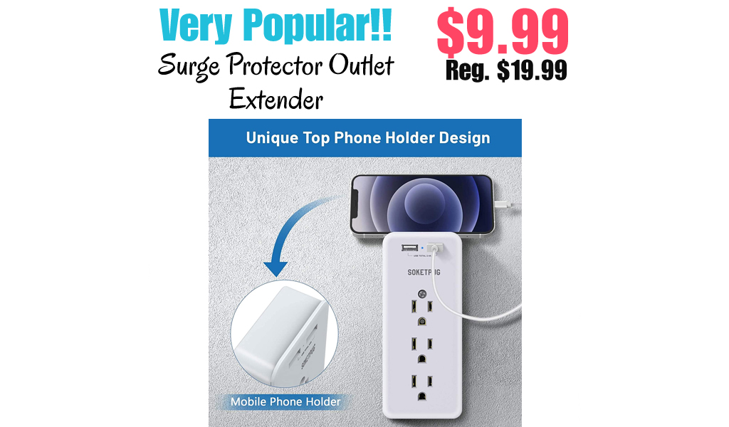 Surge Protector Outlet Extender Only $9.99 Shipped on Amazon (Regularly $19.99)