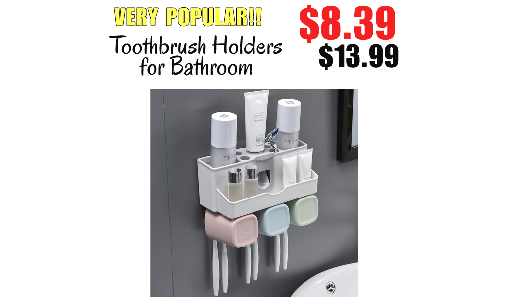 Toothbrush Holders for Bathroom Only $8.39 Shipped on Amazon (Regularly $13.99)