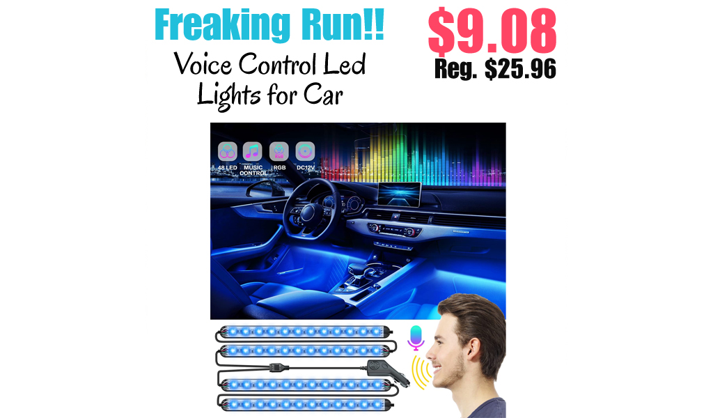 Voice Control Led Lights for Car Only $9.08 Shipped on Amazon (Regularly $25.96)