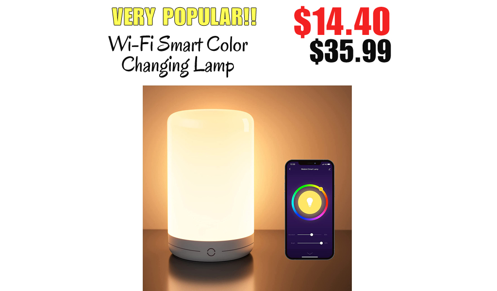 Wi-Fi Smart Color Changing Lamp Only $14.40 Shipped on Amazon (Regularly $35.99)