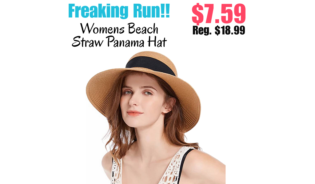Womens Beach Straw Panama Hat Only $7.59 Shipped on Amazon (Regularly $18.99)