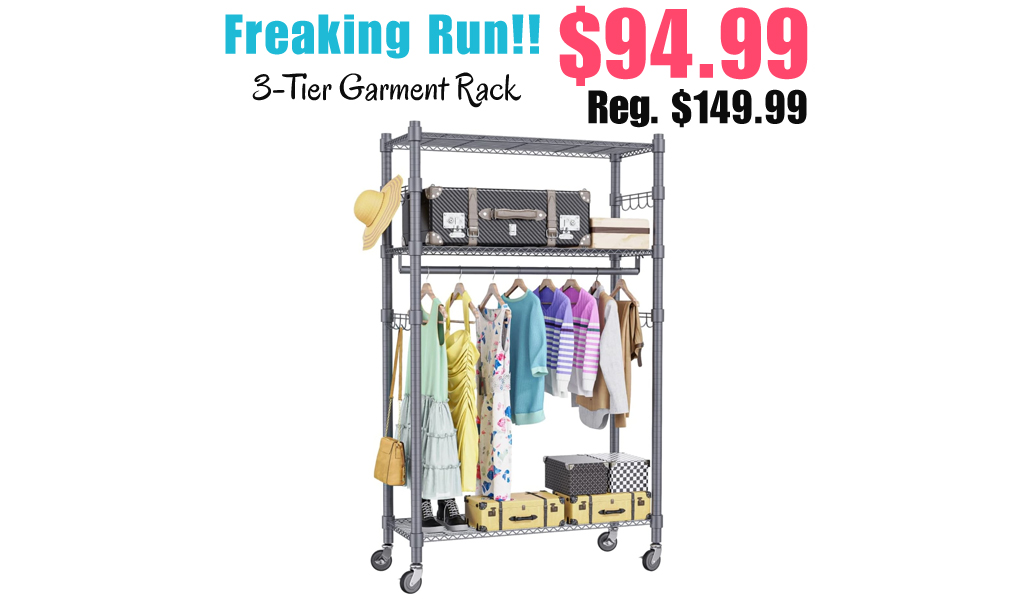 3-Tier Garment Rack Only $94.99 Shipped on Amazon (Regularly $149.99)
