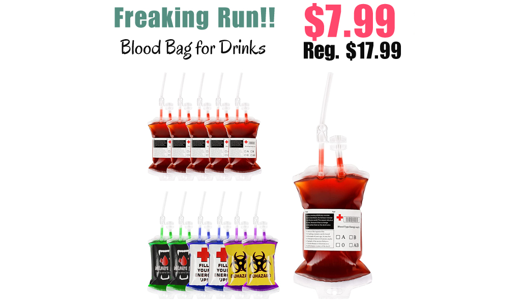 Blood Bag for Drinks Only $7.99 Shipped on Amazon (Regularly $17.99)