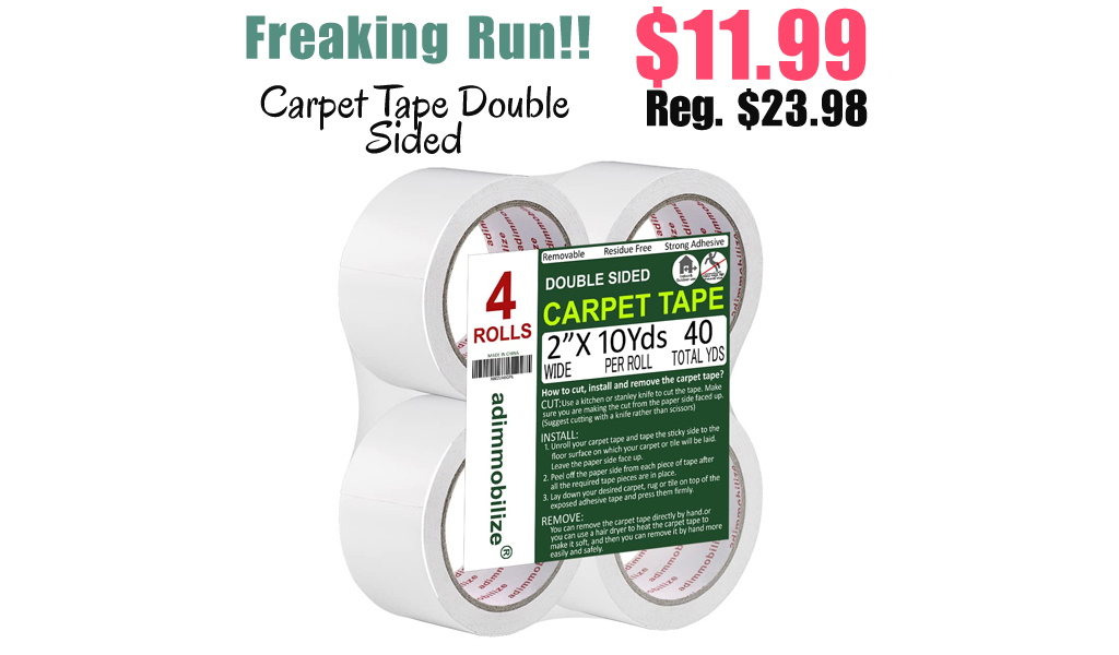 Carpet Tape Double Sided Only $11.99 Shipped on Amazon (Regularly $23.98)