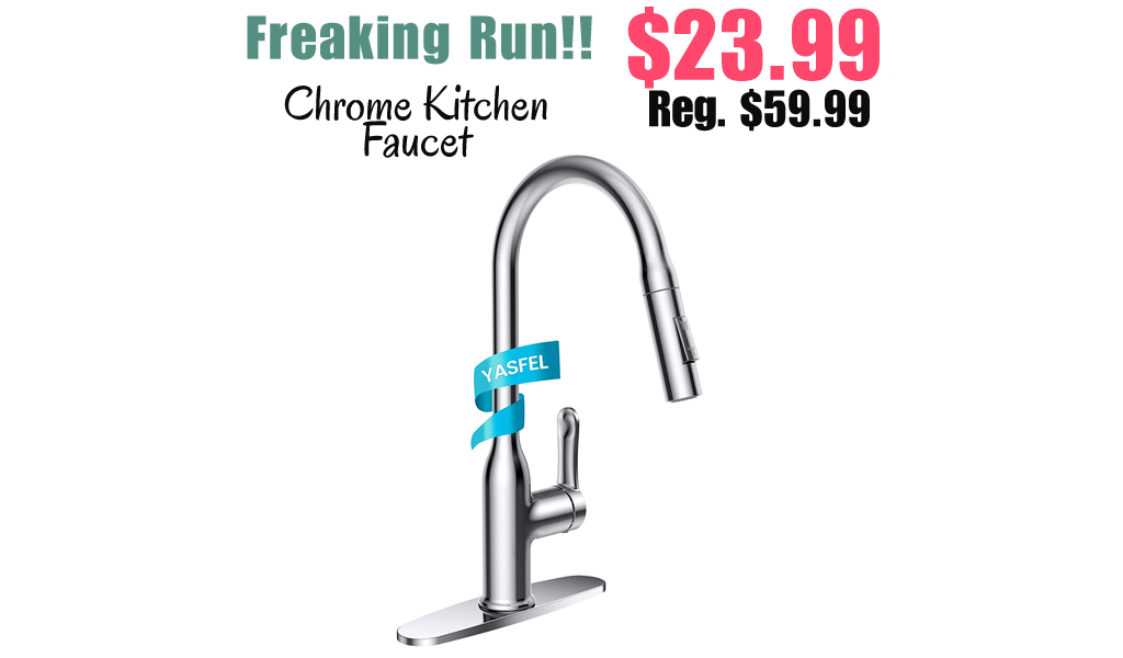 Chrome Kitchen Faucet Only $23.99 Shipped on Amazon (Regularly $59.99)