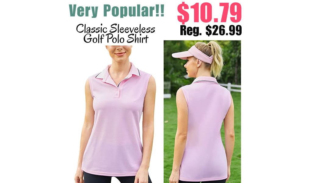 Classic Sleeveless Golf Polo Shirt Only $10.79 Shipped on Amazon (Regularly $26.99)