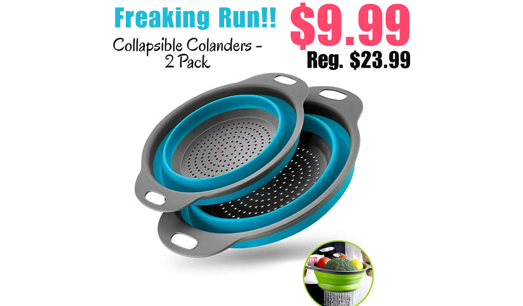 Collapsible Colanders - 2 Pack Only $9.99 Shipped on Walmart.com (Regularly $23.99)
