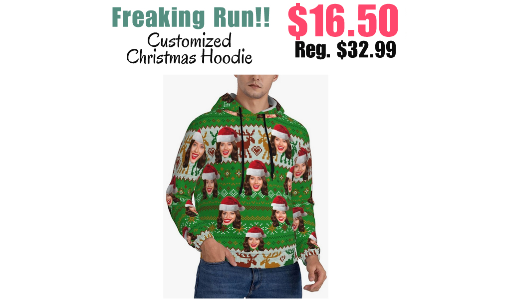 Customized Christmas Hoodie Pullover Only $16.50 Shipped on Amazon (Regularly $32.99)