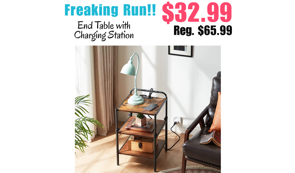 End Table with Charging Station Only $32.99 Shipped on Amazon (Regularly $65.99)