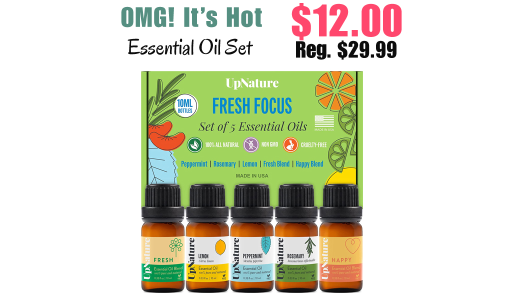 Essential Oil Set Only $12.00 Shipped on Amazon (Regularly $29.99)