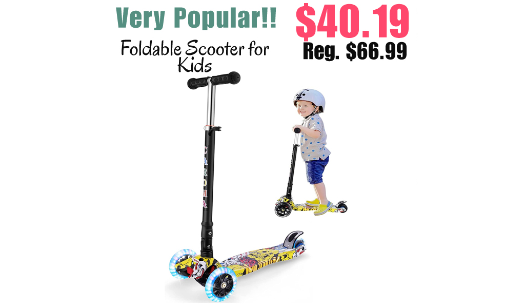 Foldable Scooter for Kids Only $40.19 Shipped on Amazon (Regularly $66.99)