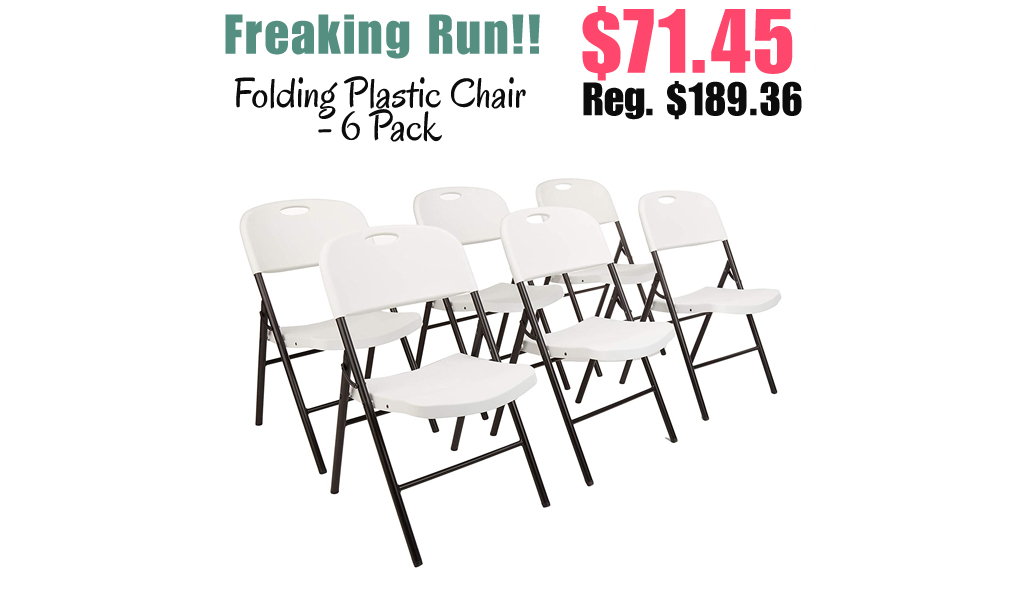 Folding Plastic Chair - 6 Pack Only $71.45 Shipped on Amazon (Regularly $189.36)