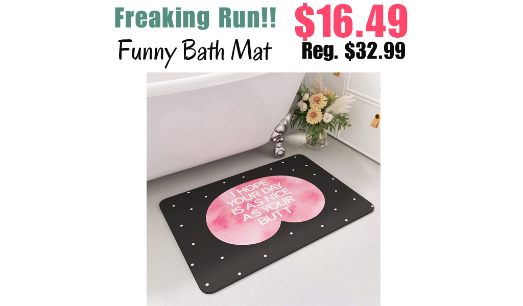 Funny Bath Mat Only $16.49 Shipped on Amazon (Regularly $32.99)