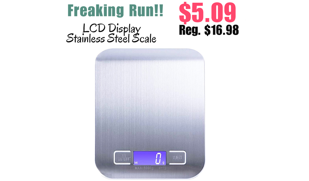 LCD Display Stainless Steel Scale Only $5.09 Shipped on Amazon (Regularly $16.98)