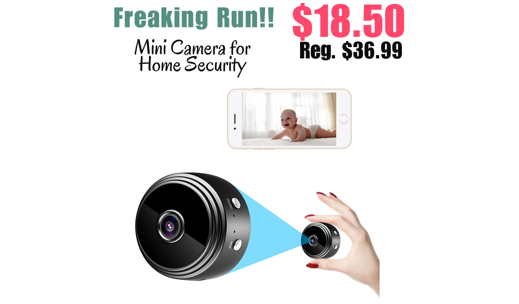 Mini Camera for Home Security Only $18.50 Shipped on Amazon (Regularly $36.99)