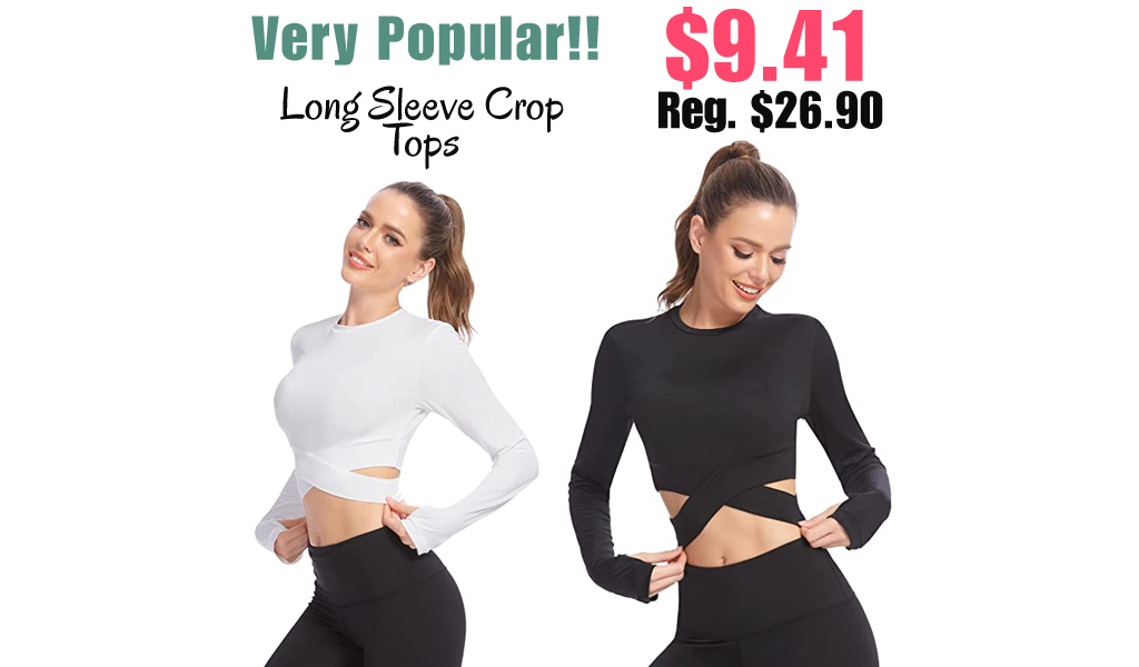 Long Sleeve Crop Tops Only $9.41 Shipped on Amazon (Regularly $26.90)